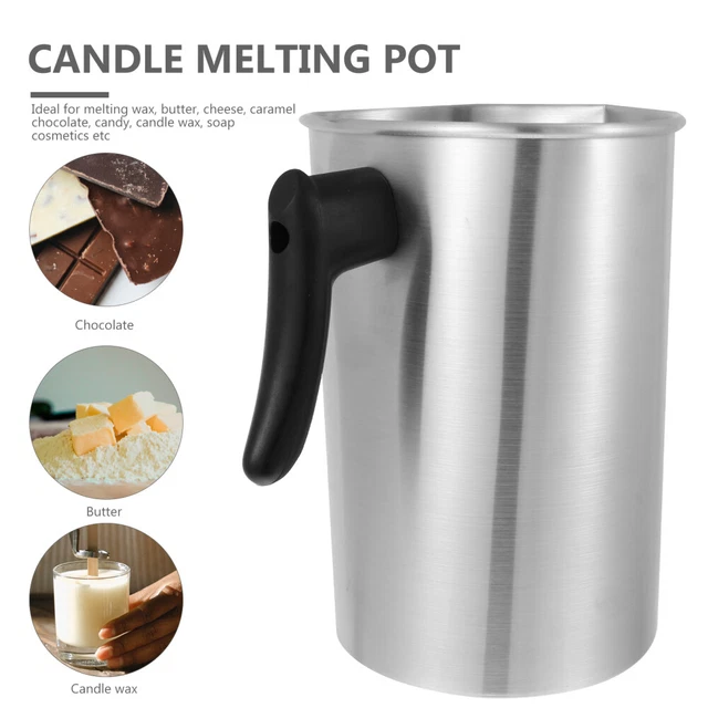 WAX MELTING POT Scented Soy Candles for Home Pouring Stainless Steel £21.19 PicClick UK