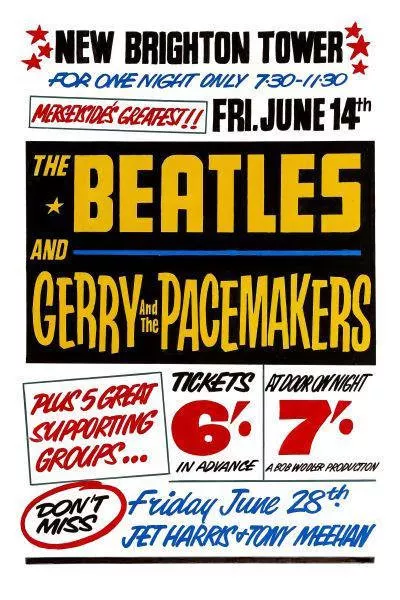 The Beatles Poster Tower Ballroom Concert 1963 - A4 Print High Quality