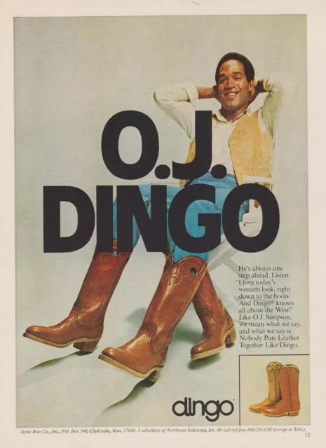 VINTAGE 1968 DINGO Boots Shoes Acme Fashion Print Ad 1960 s 9.95