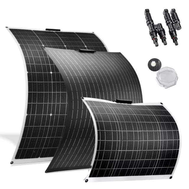 100W 130W 175W 200W 260W 350W Solar Panel 12V Flexible Highly Mono Caravan RV UK