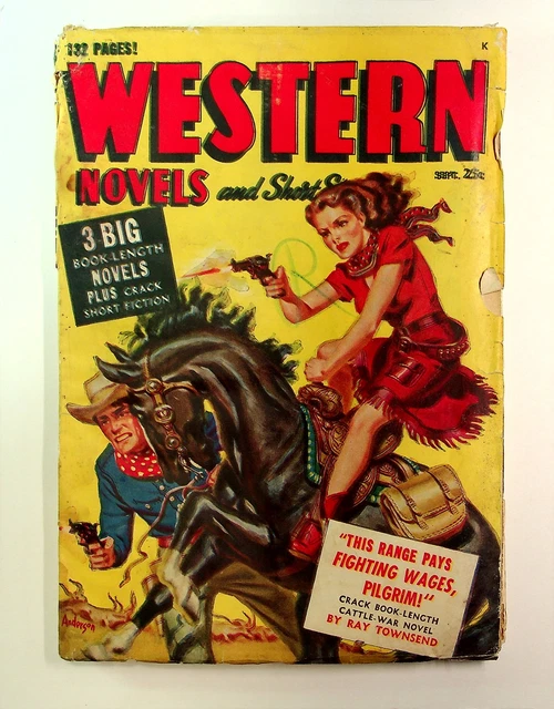 Western Novel and Short Stories Pulp Sep 1949 Vol. 12 #1 FR/GD 1.5