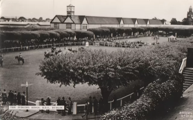 a irish dublin old postcard ireland show jumping RDS the judging rings