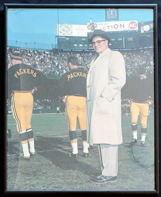 1960s Vince Lombardi Green Bay Packers Framed 16x20 NFL Official Original Photo