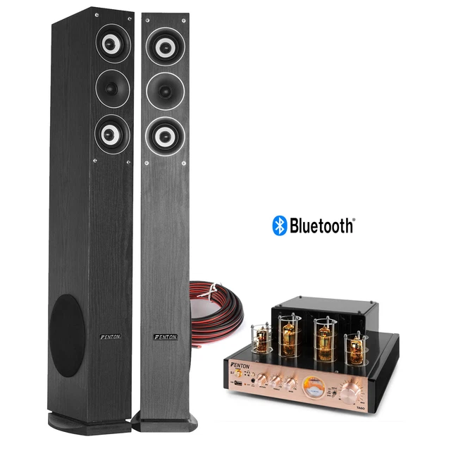TOWER STEREO SYSTEM, Floor Standing Speakers and HiFi Valve Amplifier