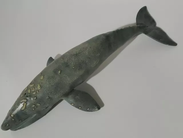 Vintage 1991 13” Safari Ltd Gray Whale Monterey Bay Aquarium Figure