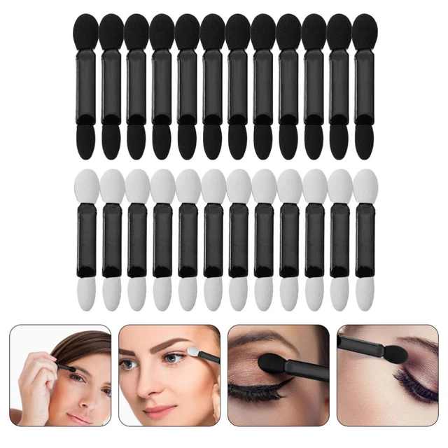 120 piezas cepillo de sombra de ojos de algodón, cepillo de maquillaje desechable