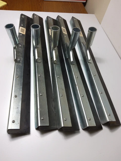 Lot Of 5 Ettore 24" Straight Neoprene Floor Squeegees (New)