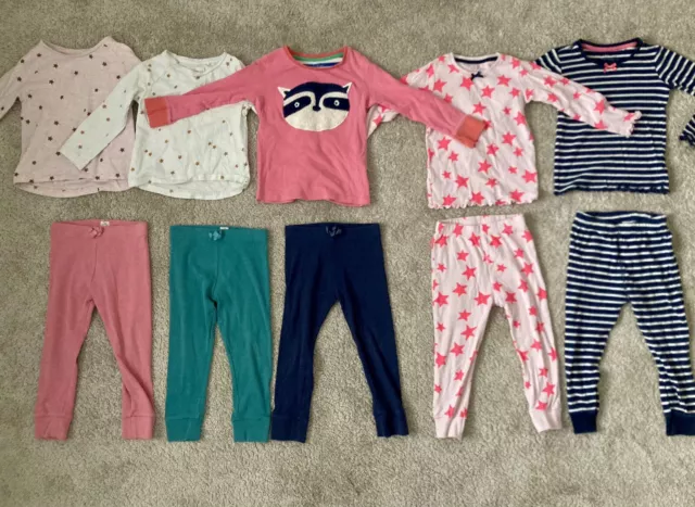 10 items Girls 2-3 years NEXT pyjama pjs bundle - tops and trousers