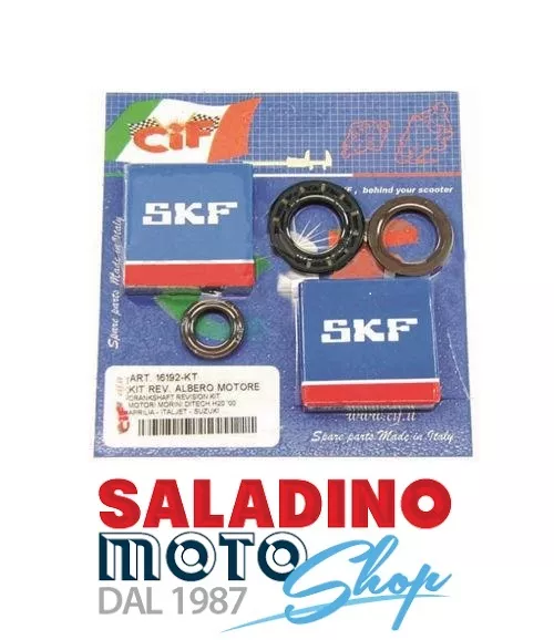 Kit Cuscinetti E Paraoli Banco Cif Per Aprilia Suzuki Moto Mor Italjet 16192-Kt