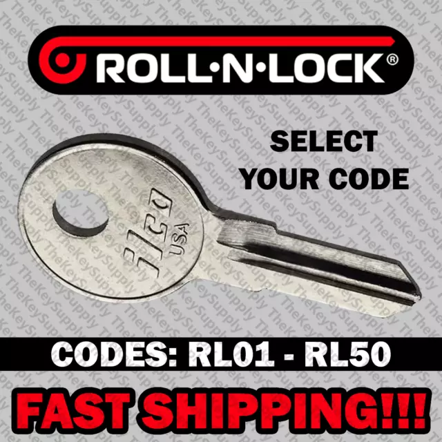 Roll N Lock Replacement Truck Cap Key Cut to Your Code RL01 - RL50