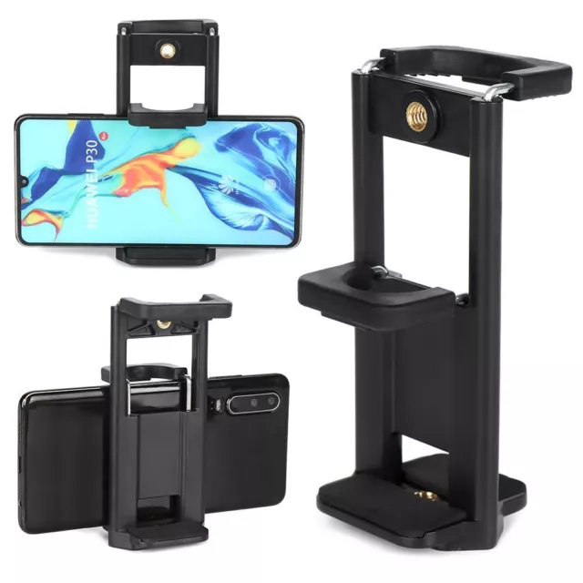 Universal Tripod Stand Mobile Phone Clip Mount Adapter Selfie Stick Holder