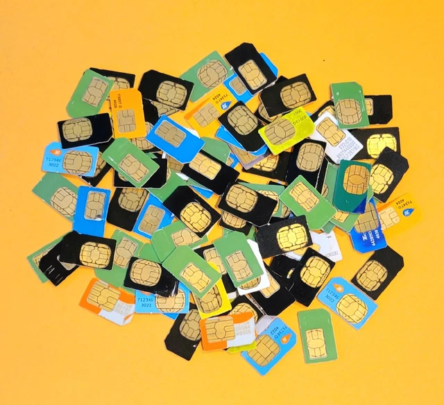 SIM Cards lot of 96 Mixed