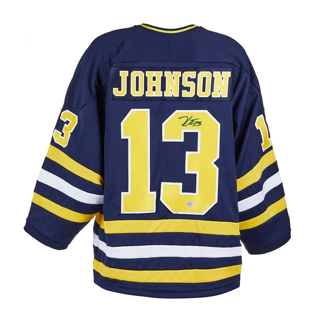 Kent Johnson Autographed Michigan Wolverines NCAA K1 Hockey Jersey