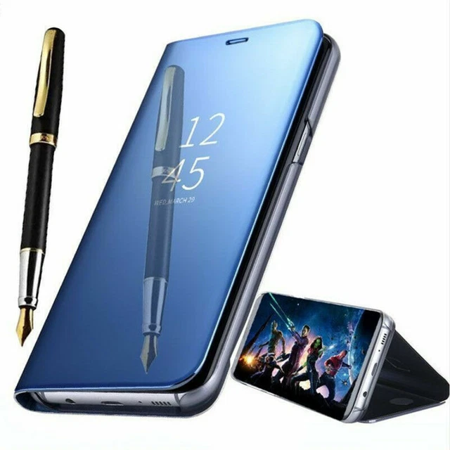 Luxury Mirror Smart Clear View Flip Stand Case Cover For Galaxy S20 S20 Ultra