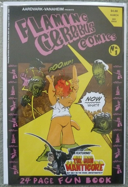 Cerebus "Flaming Cerebus" #1/One Shot..dave Sim..aardvark 2021 1St Print..nm