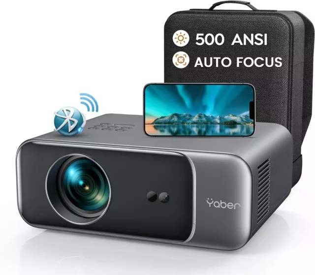 Wimius P64 Projector Native 1080P Full HD 500 ANSI 15000L 4K Supported WIFI  6 Bluetooth Projector Autofocus Keystone Correction