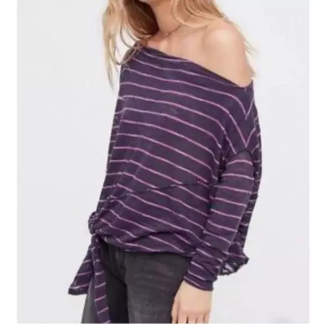 Free People l Striped Love Lane Tee Small