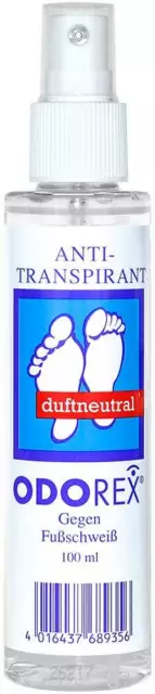 ODOREX Gegen Fuß-Schweiß - Anti-Transpirant Dunfneutral 100 ml Körperpflege