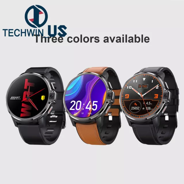 DM30 1.6 Inch Dual Camera 4G Men Smart Watch Android 9.1 WIFI GPS 4G+64GB