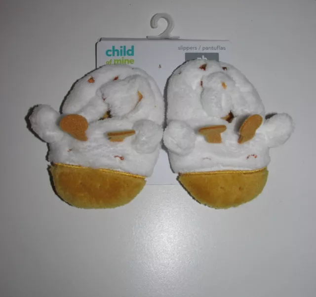 CUTE Plush Infant Animal Slippers (Size Newborn) BRAND NEW W TAGS