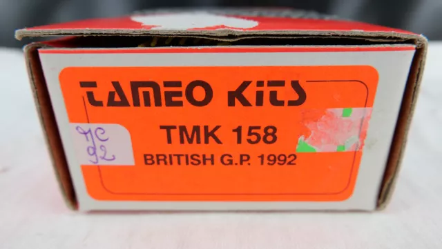 Tameo Kits 1/43 Tmk 158 Mclaren Honda Mp4/7 Britsh Gp 1992 A. Senna New