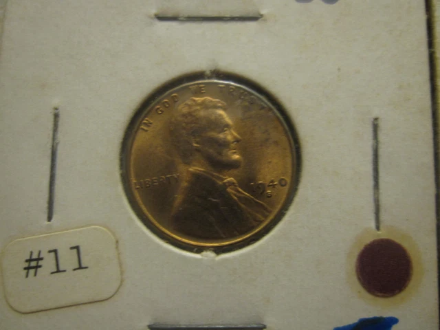 Lot Of 4 Lincoln Head Pennies BU and Proof 1940 S-1969 S 3
