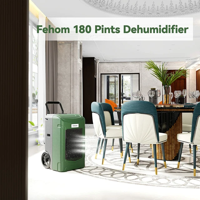 180 Pint Industrial Commercial Dehumidifier with Pump Large Home Dehumidifiers