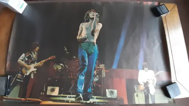 The Rolling Stones Original Vintage 1976 Concert Poster