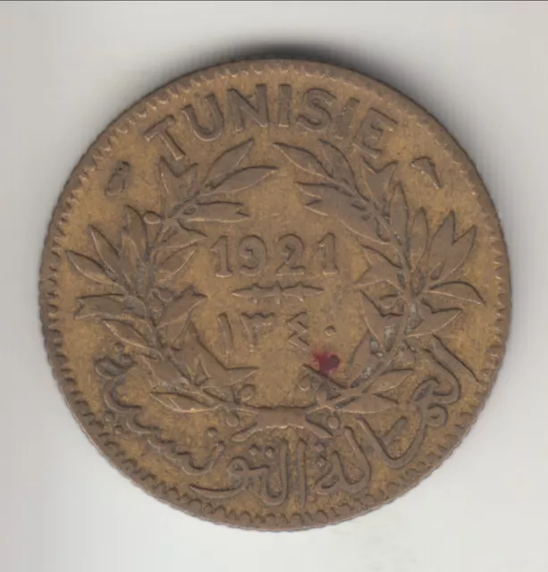 AH1340-1921 Tunisia (Chamber of Commerce) franc, KM-247 (TN2) 3