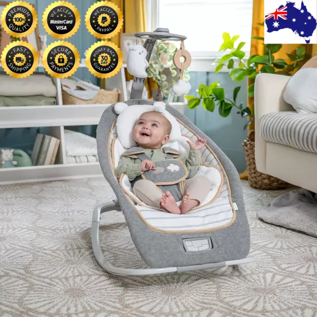 Baby Rocker Swing Chair Toddler Newborn Portable Infant Bouncer Rocking Seat