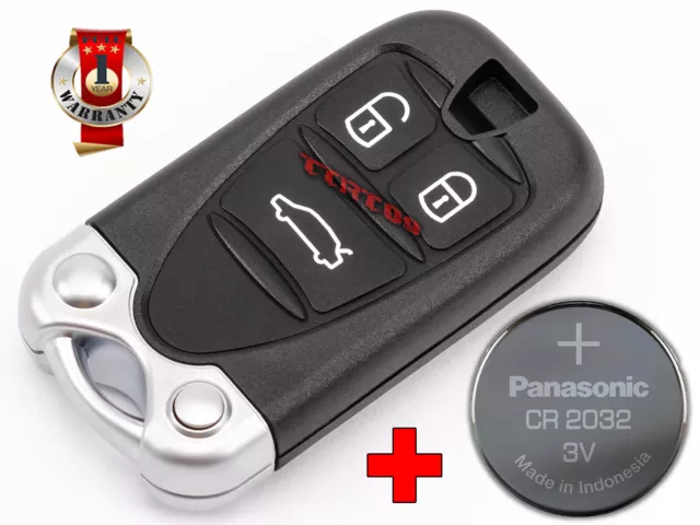 Cle Pour Alfa Romeo 159 Sportwagon Brera Spider Telecommande + Batterie Cr2032