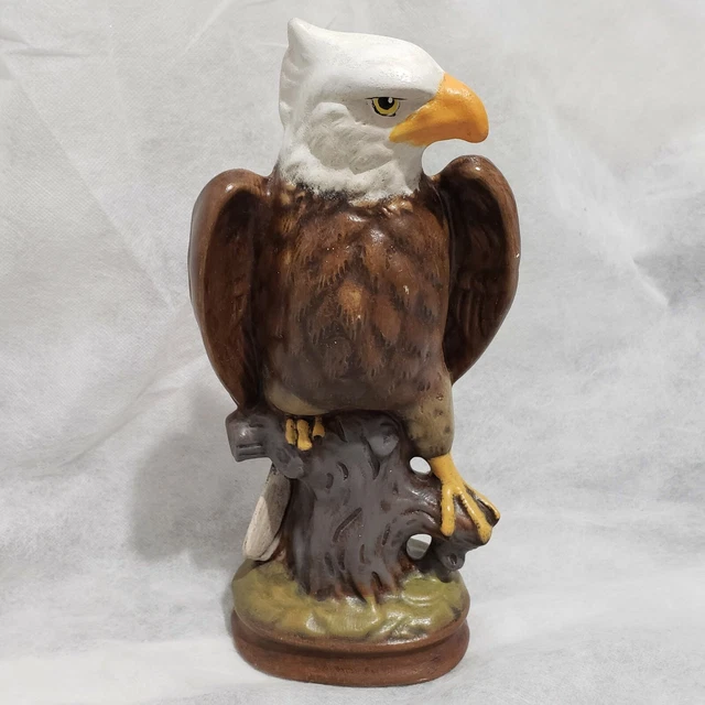 Vtg Collectible Beautiful Bald Eagle Figurine Home Office Decor 10" H