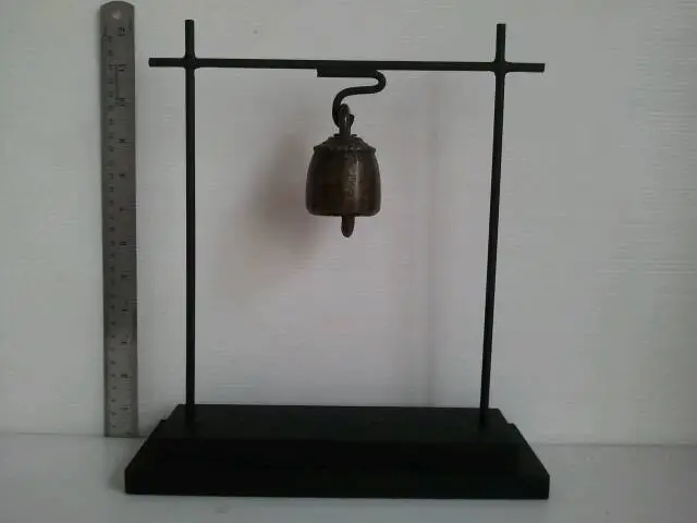 Antique Burmese horse bronze bell 2