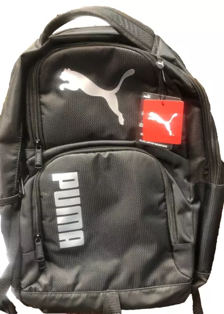 PUMA Plus Padded 15” Laptop Backpack Black