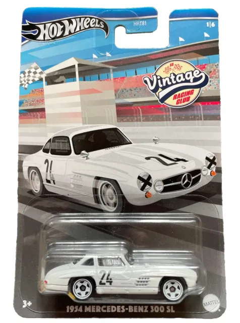 Hot Wheels 1954 Mercedes Benz 300 SL Vintage Racing Club HRV00 1:64 Modellauto