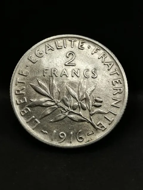 2 Francs Semeuse Argent 1916 France / Silver