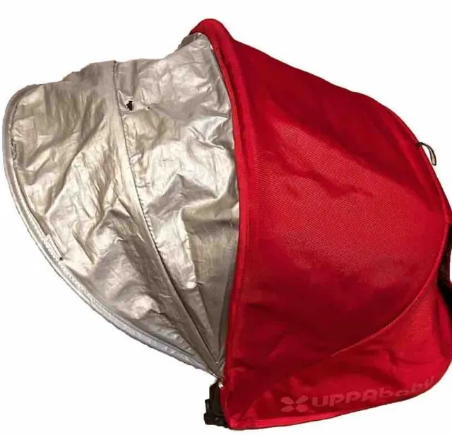 UPPAbaby Vista V2 Baby Stroller Red Canopy Sunshade