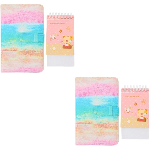 4 PC álbumes de fotos multiusos libros de aventuras hágalo usted mismo Scrapbooks mini álbumes