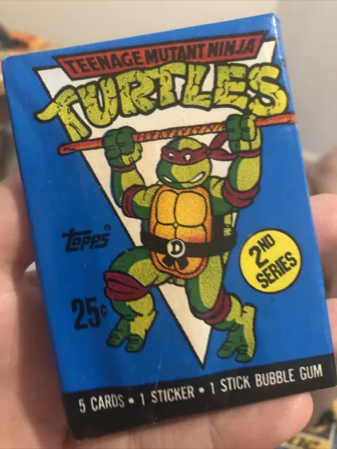 1990 Topps Teenage Mutant Ninja Turtles Trading Cards 2nd Series 1 Pack Sealed