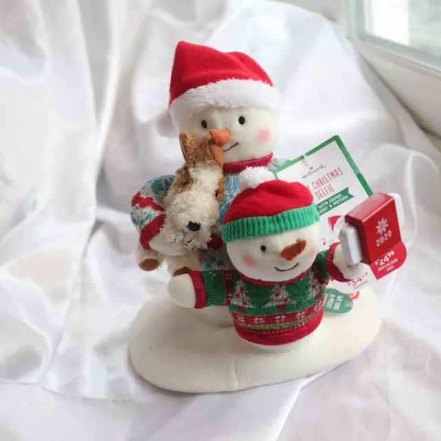 2020 Hallmark Jingle Pals Cozy Christmas Selfie Animated Singing Snowman Plush
