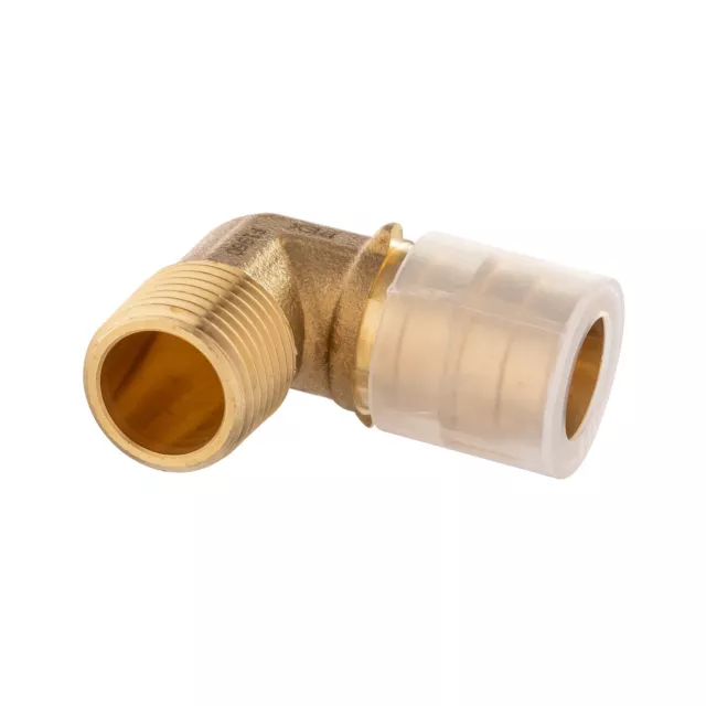 EFIELD Pex A Pipe 3/4"x3/4" Male NPT Elbow Expansion Brass Fittings, Lead Free