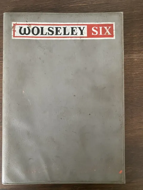 Wolseley Six Original Drivers Handbook 1973 Pub. No. AKD 7872
