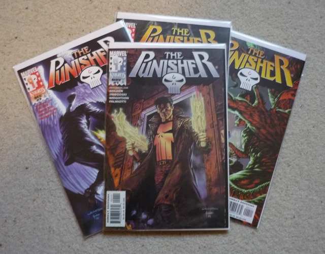 The Punisher #1, #2, #3 & #4 Marvel Knights Complete FN/VFN (1998/9) Marvel