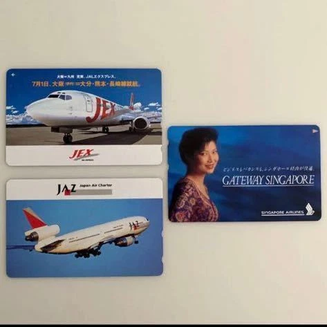 Super Rare Rare Collection New Unused Airplane JEX JAZ Singapore Airlines Pho