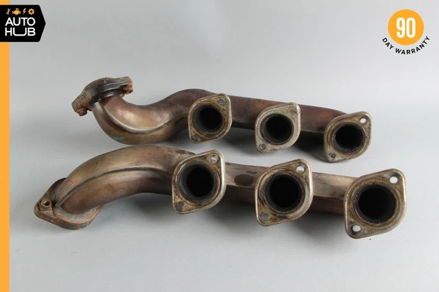 98-05 Mercedes W163 ML350 CLK320 Engine Exhaust Manifold Left & Right Set OEM