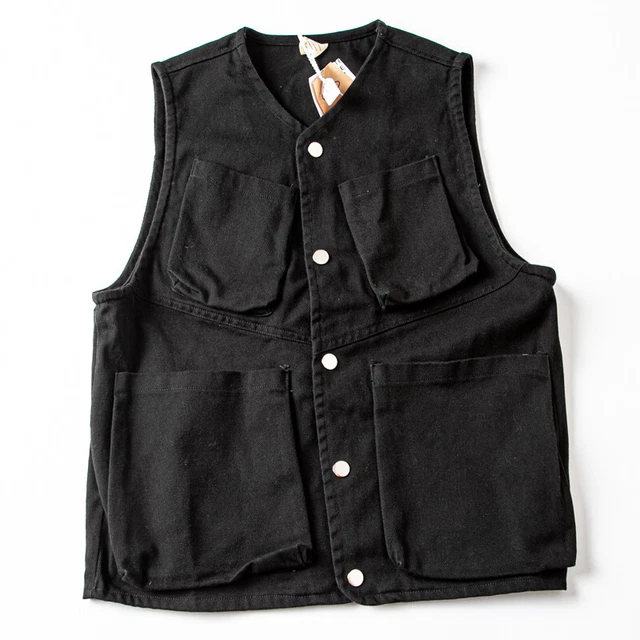 Gilet Da Caccia Uomo Con Multiple Tasche - Giubbotto Senza Maniche In Cotone Per Trekking E Pesca - Foto 8