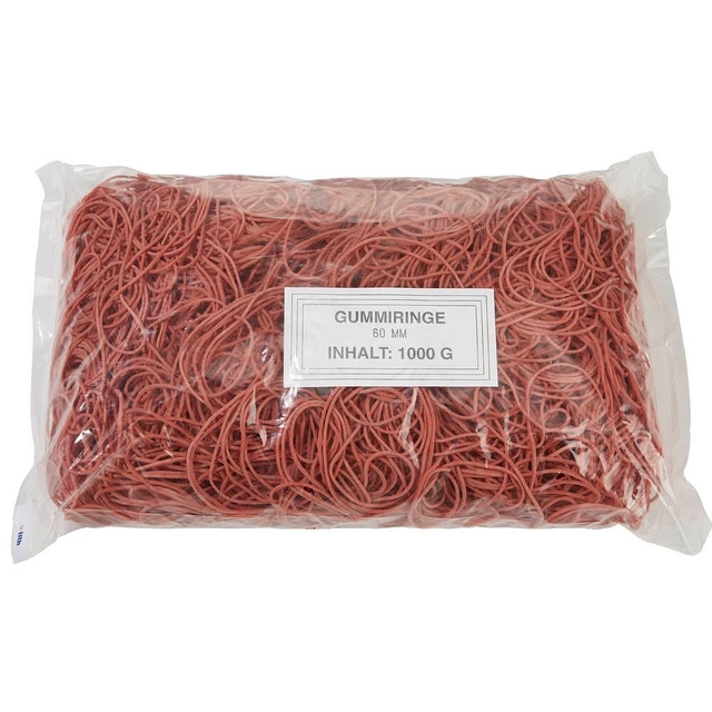 WBV Gummiringe rot, Ø 6,0 cm, 1000,0 g