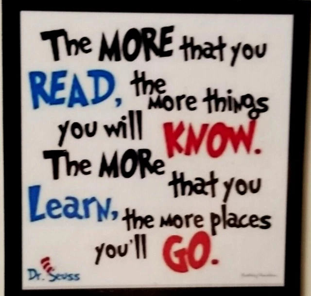 The More You Read More Things You Know Learn Grow Places-MAGNET