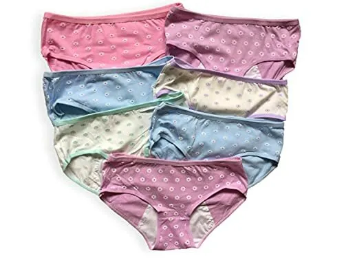 Adorel Teen Girls Underwear Cotton Panties Briefs Solid Color Pack
