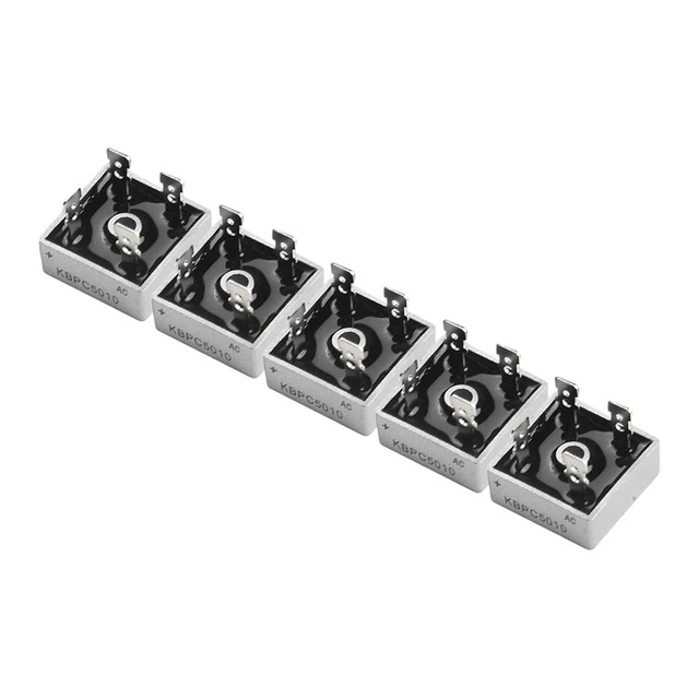 SODIAL - Pont Redresseur Diode Monophasé 50A 1000V KBPC5010 - Pour Redresseur Courant, Contrôle Industriel